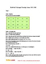 Bộ đề thi Violympic Toán lớp 3 - Năm học 2015-2016